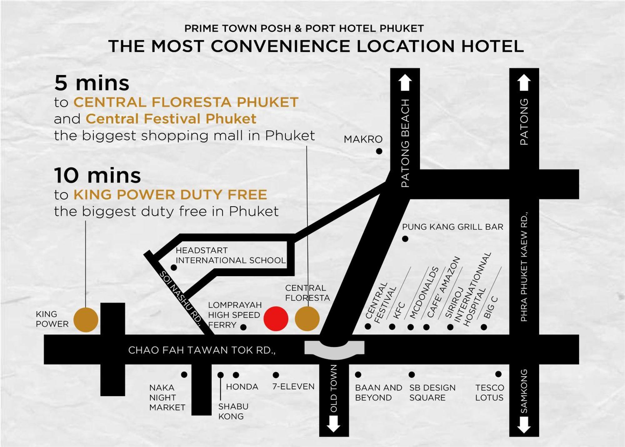 Prime Town - Posh & Port Hotel Phuket Exterior photo